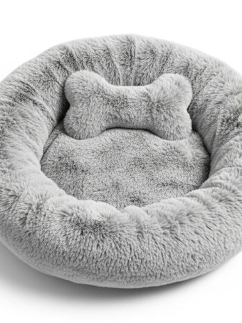 Cama com Travesseiro de Ossinho para Cães