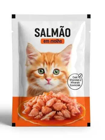 Ração Úmida para Gatos Salmão ao Molho